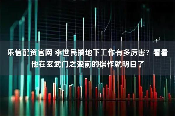 乐信配资官网 李世民搞地下工作有多厉害？看看他在玄武门之变前的操作就明白了