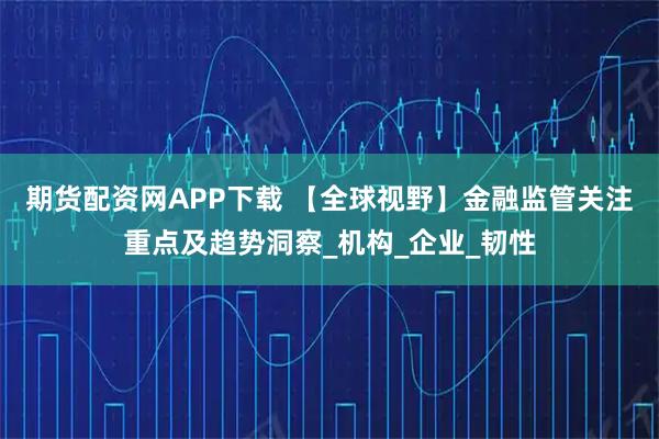 期货配资网APP下载 【全球视野】金融监管关注重点及趋势洞察_机构_企业_韧性